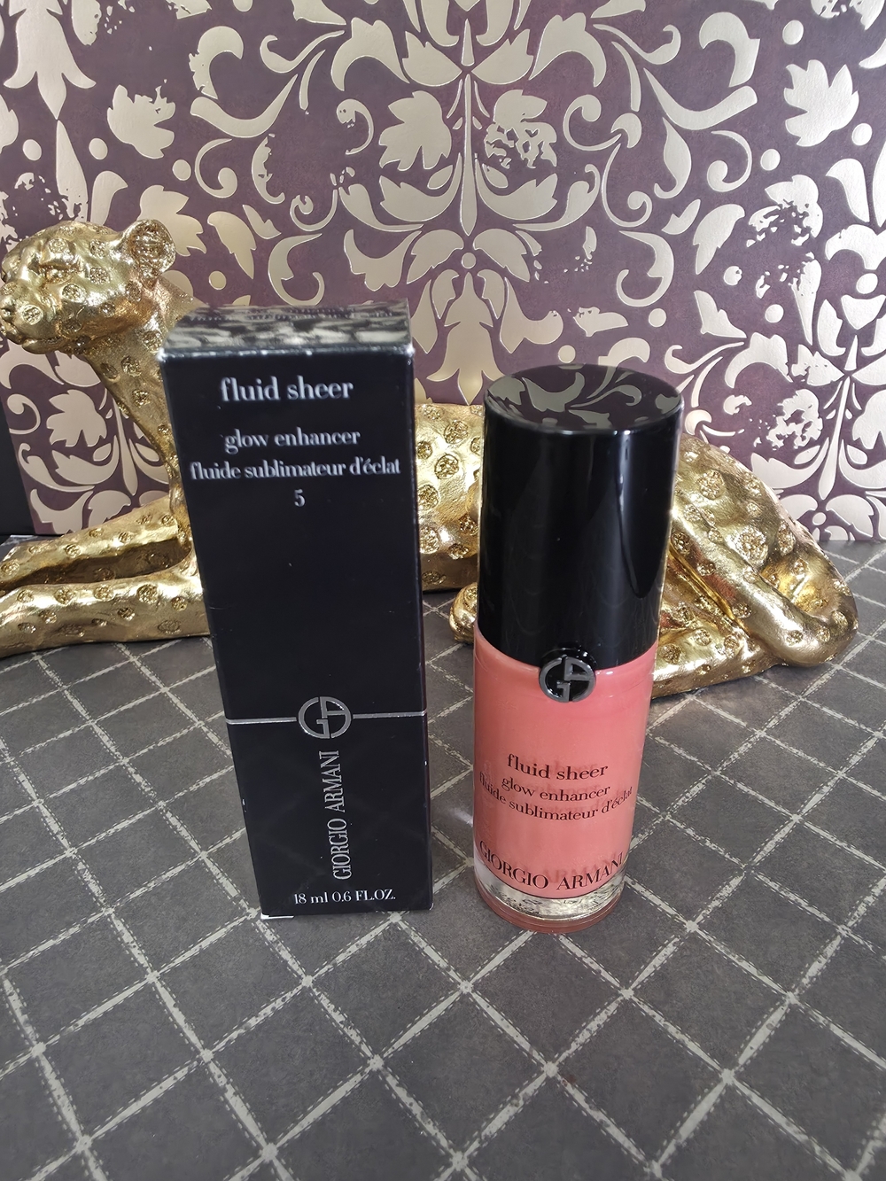 Giorgio Armani Fluid Sheer Glow Enhancer - Coral Pink (Shade 5)